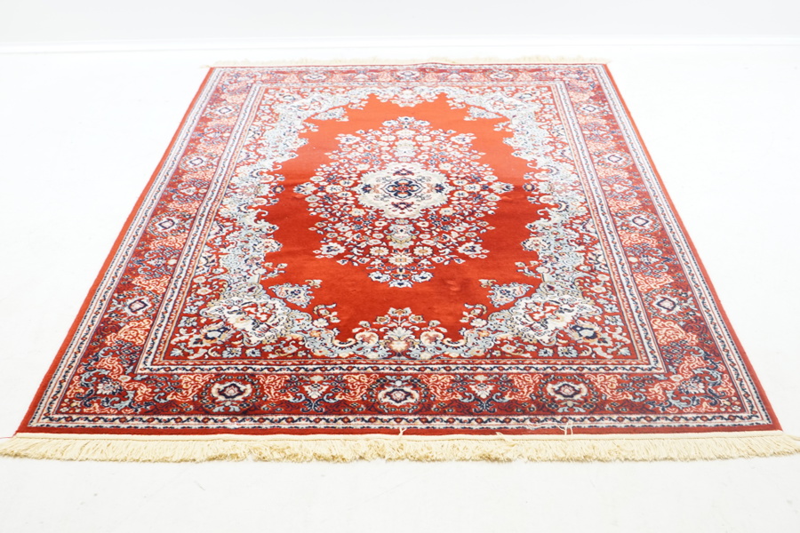 Matta, orientalisk, handknuten, ull.