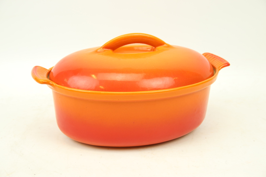 Gryta, gjutjärn, emaljerad, Husqvarna.