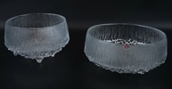 Tapio Wirkkala, skålar,  2 st, "Ultima Thule", Iittala, 1968.