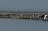 Bestickdelar, 6 st, silver, "Rosen".