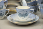Kaffeservis, 31 delar, porslin, Svenska slott, Bing & Gröndahl.