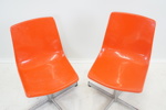 Snurrstolar, ett par, metall/plast, "Scala", IKEA, 1970-tal.