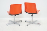Snurrstolar, ett par, metall/plast, "Scala", IKEA, 1970-tal.