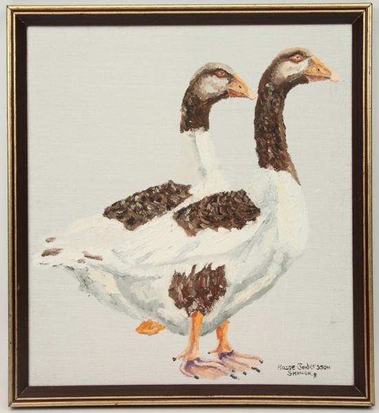 Hasse Andersson, Skanör, olja på duk, signerad, daterad 91.