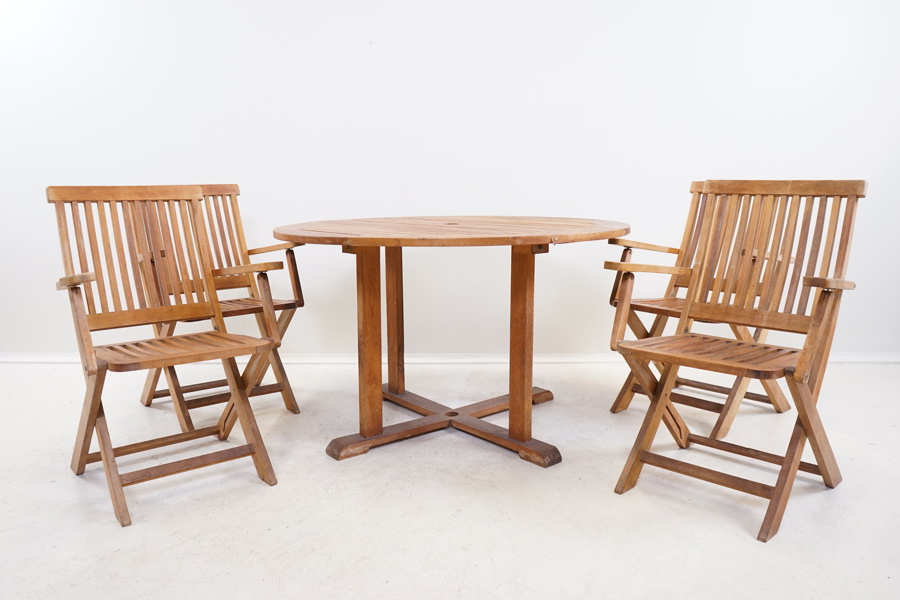 Trädgårdsgrupp, 5 delar, trä, HDF Paulsson.