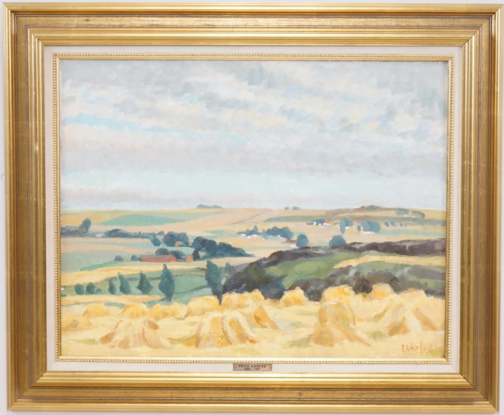 Fritz Kärfve, olja på duk, signerad.