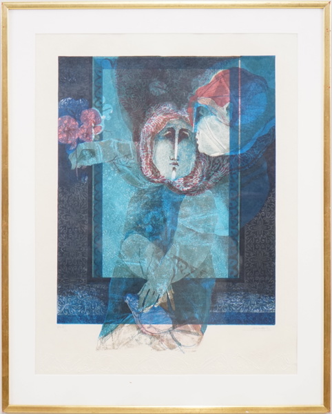 Àlvar Suñol, litografi nr XLII/L, signerad.