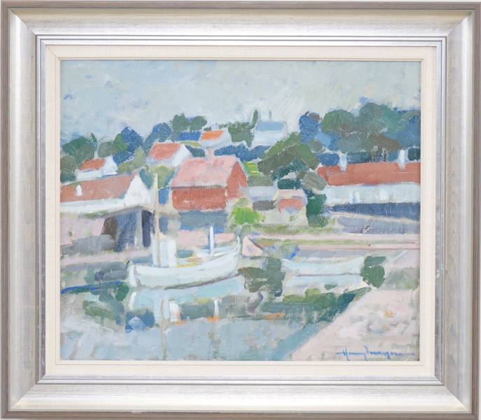 Henry Mayne, olja på duk, signerad.