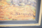 Karl Bergman, olja på duk, signerad.