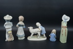 Figuriner, 5 st, porslin, bl.a Lladro.