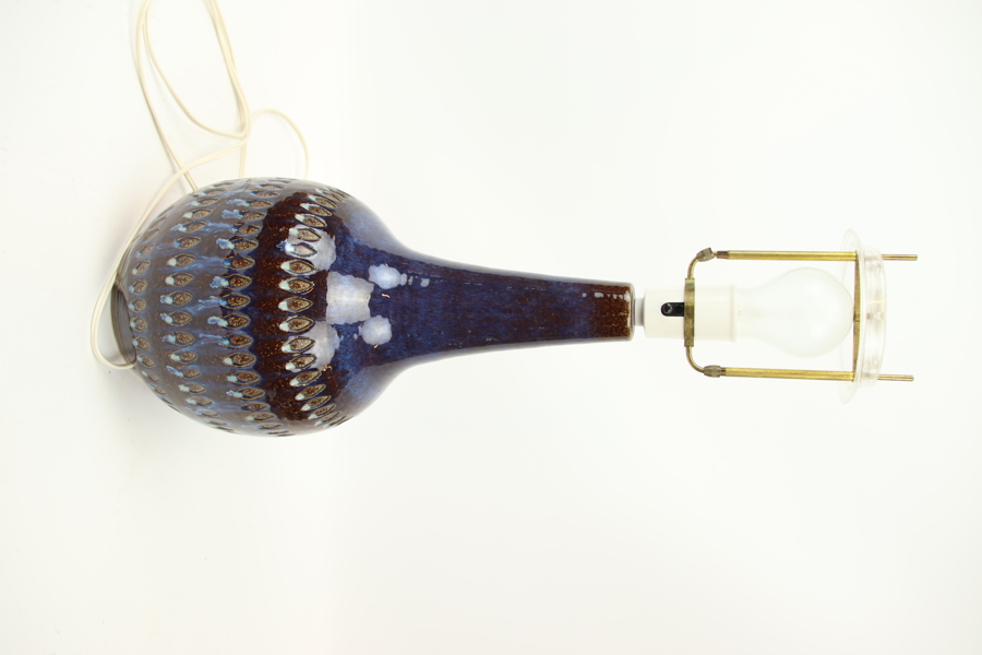 Bordslampa, stengods, Søholm, Danmark, 1960/70-tal.