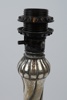 Bordslampa, silver, otydliga stämplar, troligen Kristianstad, 1920-tal.