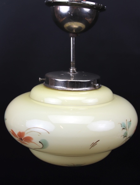 Hallampa, metall/glas, 1930/40-tal.