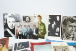 Vykortssamling, filmstjärnor, Elvis Presley, Edith Piaf , Tommy Steele med flera.