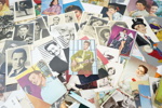 Vykortssamling, filmstjärnor, Elvis Presley, Edith Piaf , Tommy Steele med flera.
