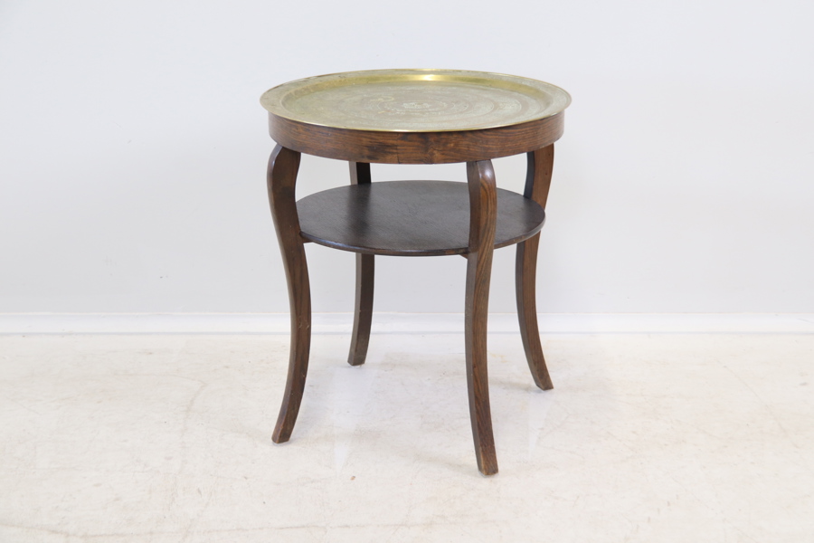 Rökbord, ek/mässing, Gemla.