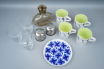 Muggar, salt/pepparströare m.m, 11 delar, porslin/glas/metall, bl.a, "Mon Amie", Marianne Westman, Rörstrand.