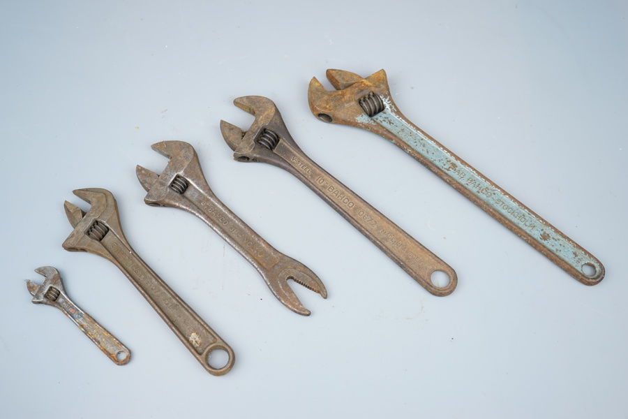 Bahco, skiftnycklar, 5 st.