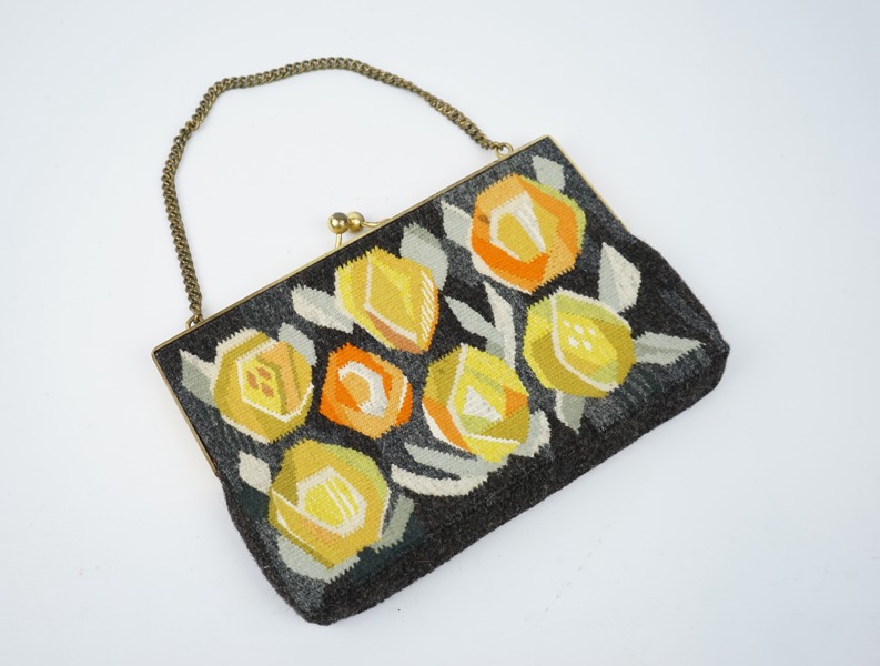 Handväska, flamskvävd.