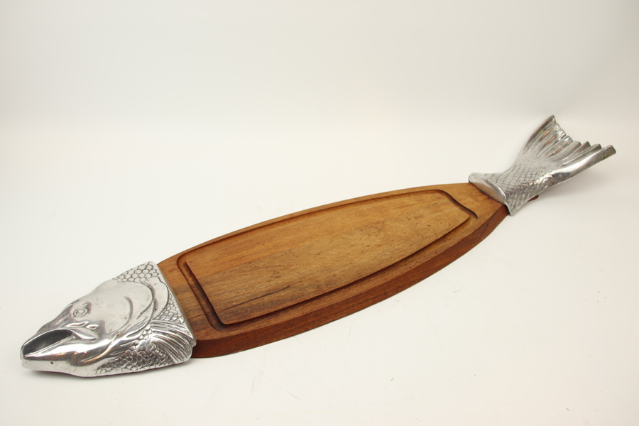 Laxbräda, metall/trä, Scandia present.