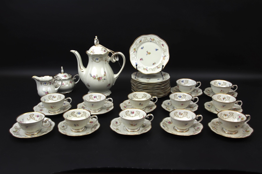 Kaffeservis, 27 delar, porslin, Reinman, Tyskland, 1900-tal.