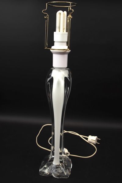 Paul Kedelv, bordslampa, glas, Flygfors, 1960-tal.