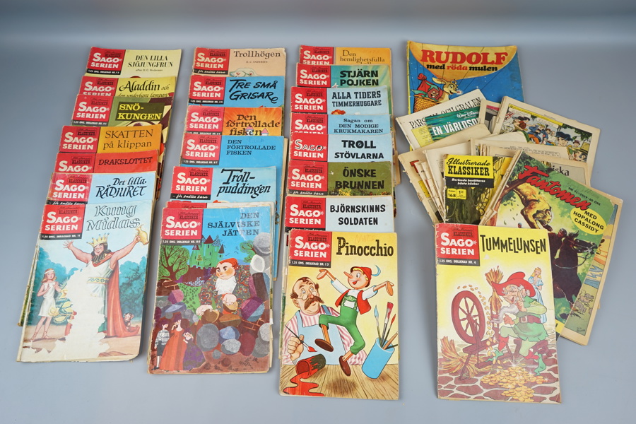 Sagoserien m.m, ett parti, 1900-tal.