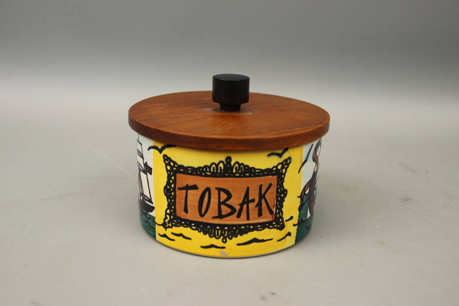 Tobaksburk, porslin, Deco, Hälsingborg.