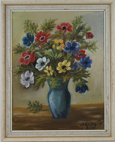 Valerie Olsson Komstad, olja på duk, signerad.