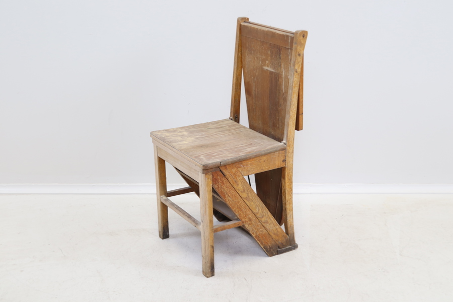 Stegstol, med strykbräda, trä, 1900-tal.