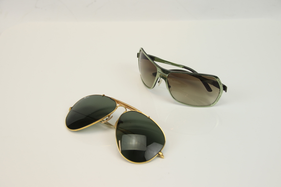 Solglasögon, "Aviator", Ray Ban och Diesel.