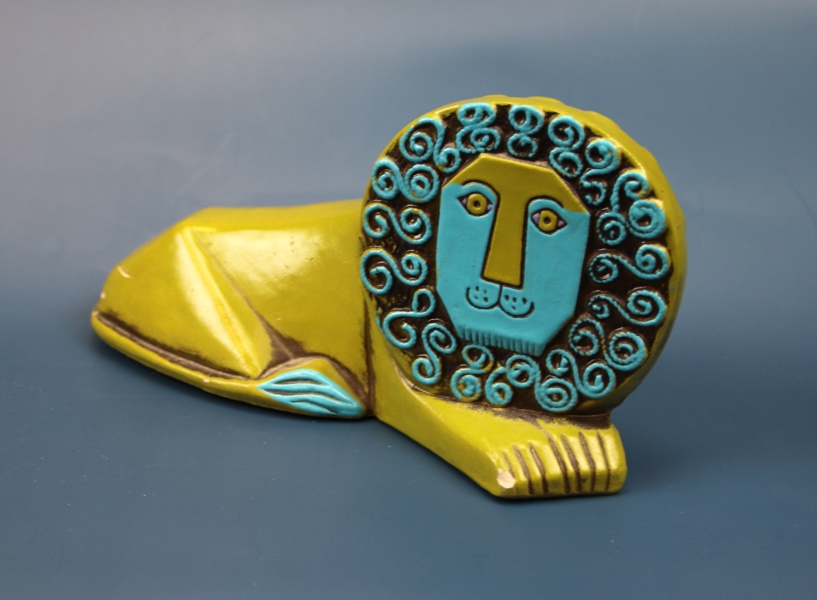 Sparbössa, lejon, papier-maché, J. Lüber Importers, The Creations Inc.