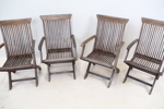 Trädgårdsstolar, 4 st, teak, hopfällbara, Scan Com.