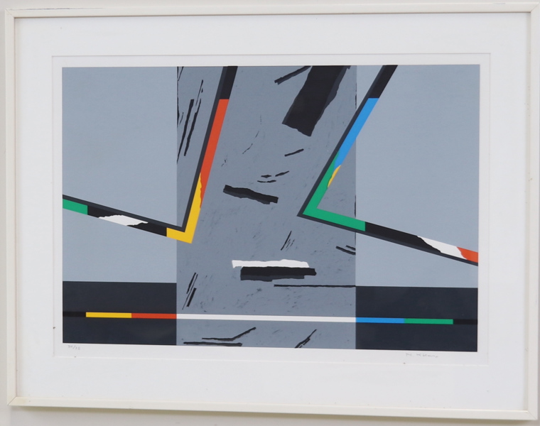 Nils Kölare, litografi nr 34/75, signerad.