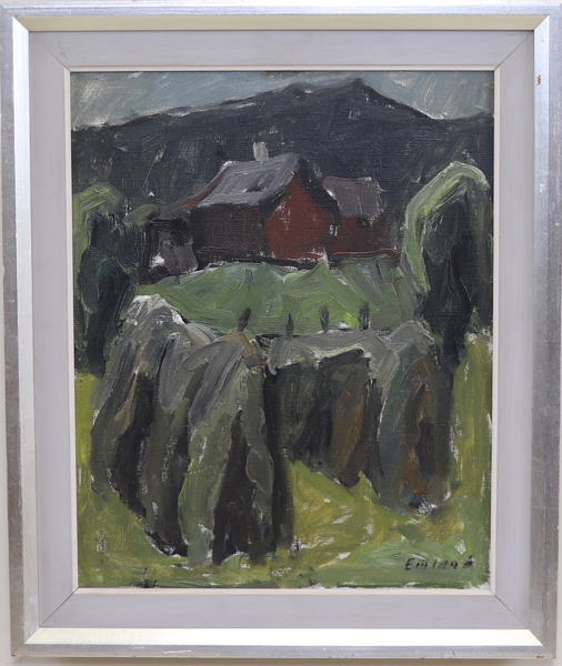 Einar Emland, olja på duk, signerad.