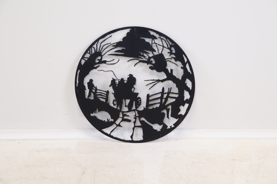 Väggdekoration, metall.