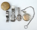 Armbandsur och fickur, 4 st, bl.a Certina.