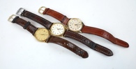 Armbandsur, 3 st, Certina och Caravelle.