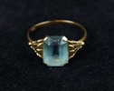 Ring, guld 18k med sten.