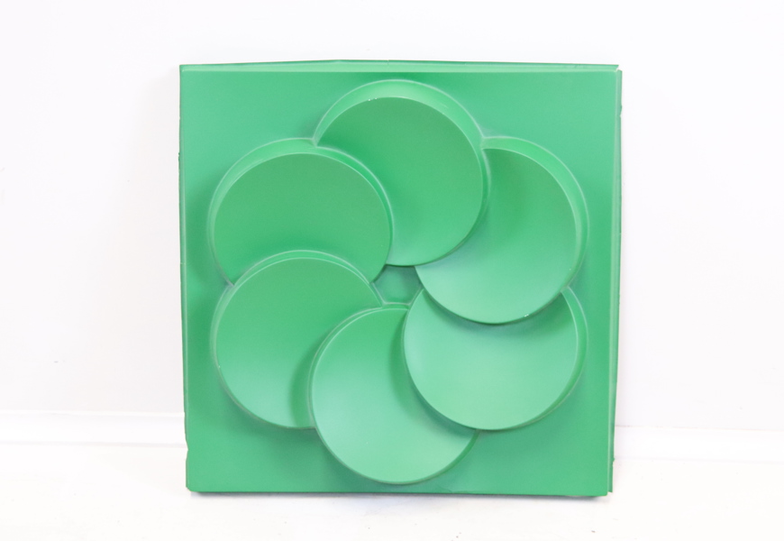 Väggrelief, plast, "Rabatt", IKEA, 1960-tal.