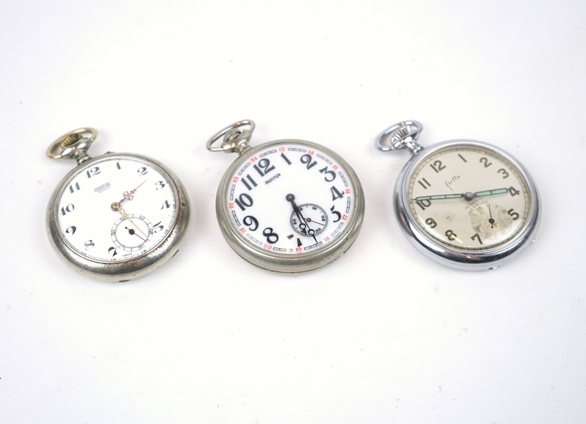 Fickur, 3 st, metall/silver, Miramar Geneve, Molnija och Tsilla.