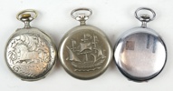 Fickur, 3 st, metall/silver, Miramar Geneve, Molnija och Tsilla.