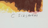 Cecilia Sikström, litografi nr 45/150, signerad.