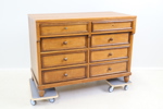 Byrå, 8 lådor, ek, 1900-tal.