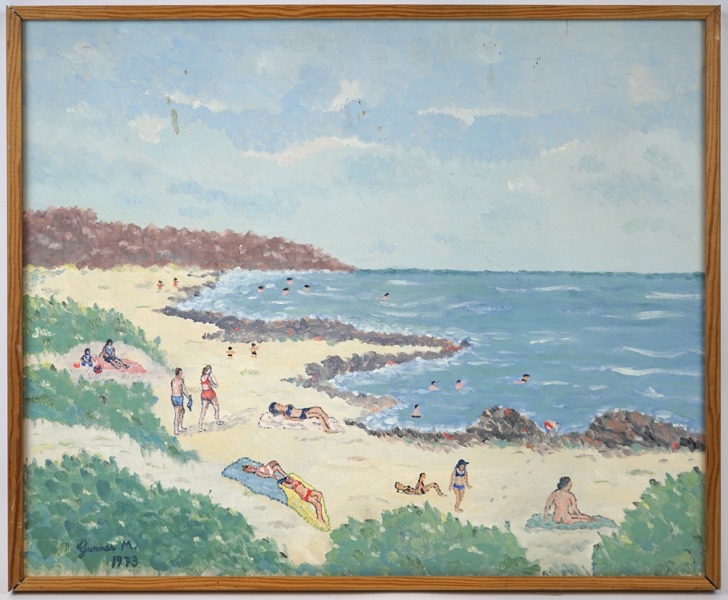 Oidentifierad konstnär, olja på duk, signerad Gunnar M, 1973.