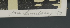 Jan Lundberg, litografi nr 142/200, signerad, 1980.