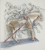 Janeric Johansson, ''Att hoppa eller hoppas'', litografi nr 54/225, signerad.