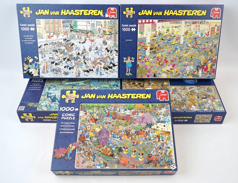 Pussel, 5 st, Jan van Haasteren, Jumbo.