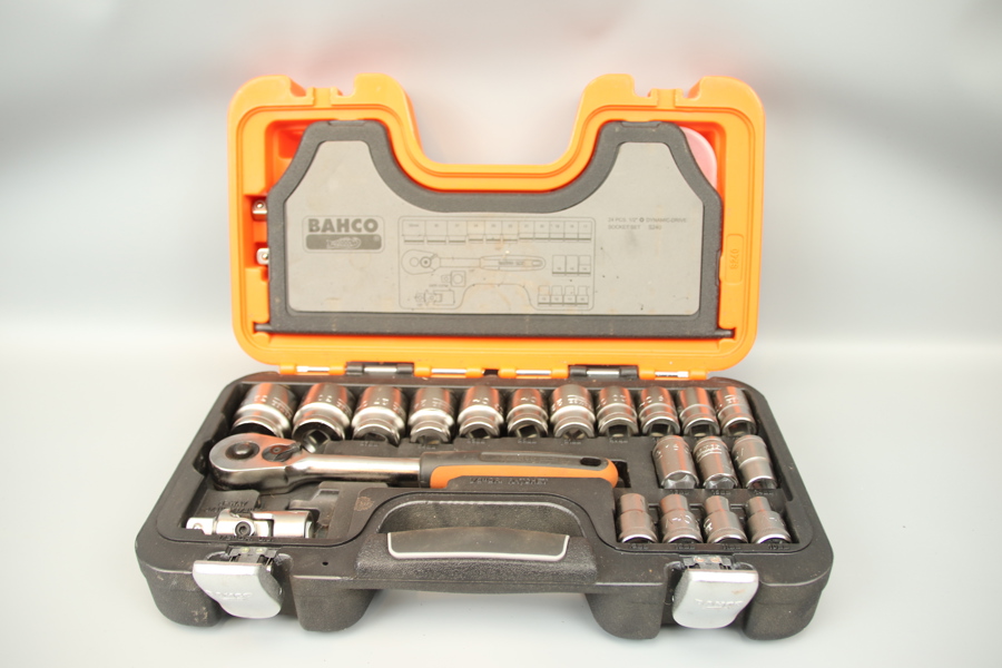 Hylsnyckelsats i väska, Bahco.