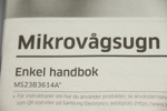 Mikrovågsugn, Samsung MS23B3614AW.